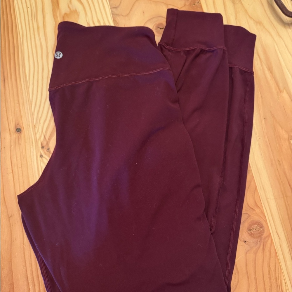 Lululemon Burgundy align Leggings